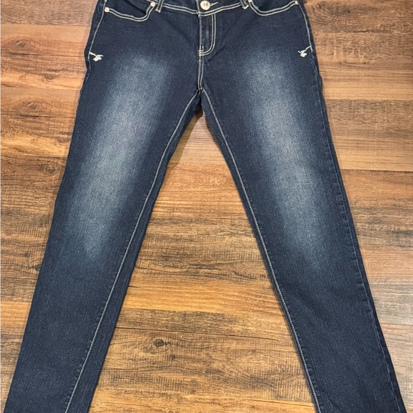 Apple Bottoms Jeans Women’s 11/12 Juniors=Women’s 6 Embroidered Distressed VTG - Picture 2 of 16